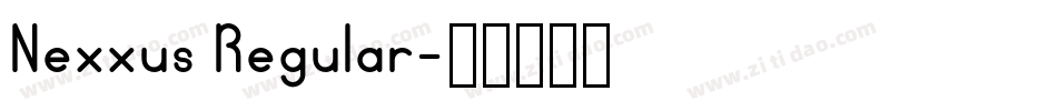 Nexxus Regular字体转换